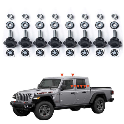 GP-Star Versatile Quick-Release Thumbscrew Set — Jeep Hardtop